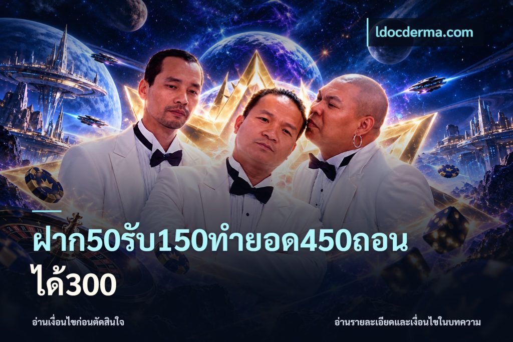 ฝาก50รับ150ทำยอด450ถอนได้300
