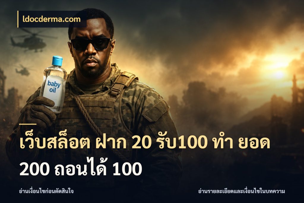 เว็บสล็อต ฝาก 20 รับ100 ทํา ยอด 200 ถอนได้ 100 ยอดฝากและยอดรับในมุมของคนชอบลุ้น สไตล์ ldocderma.com