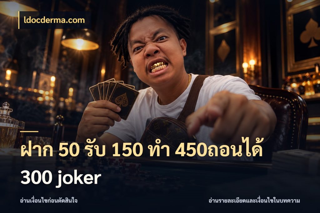 ฝาก 50 รับ 150 ทํา 450ถอนได้ 300 joker ldocderma.com จับประเด็นยอดรับก่อนเลือกความสนุก