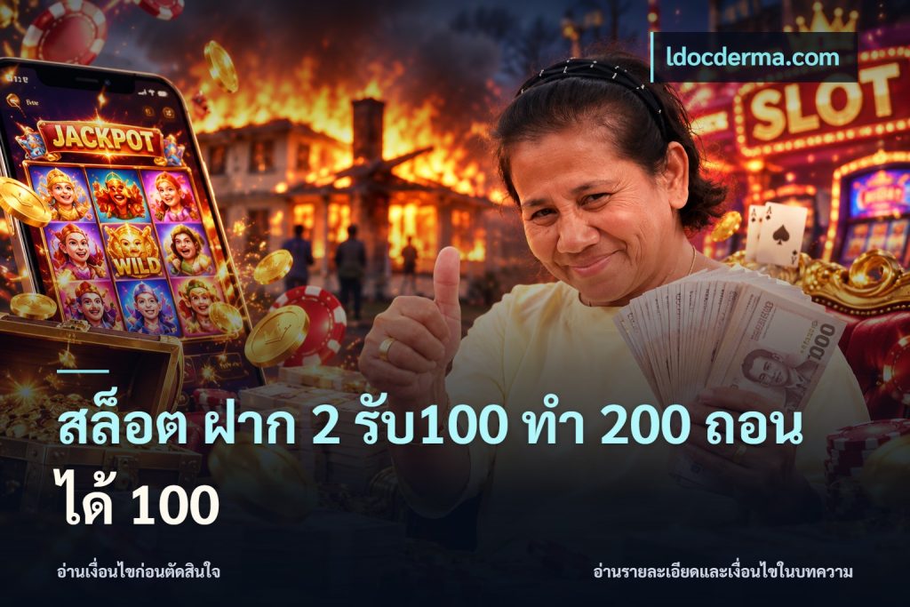 สล็อต ฝาก 2 รับ100 ทํา 200 ถอนได้ 100