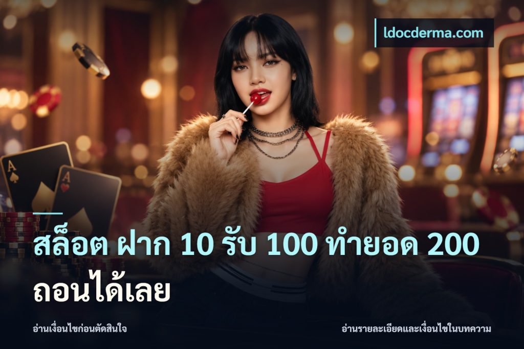 สล็อต ฝาก 10 รับ 100 ทำยอด 200 ถอนได้เลย
