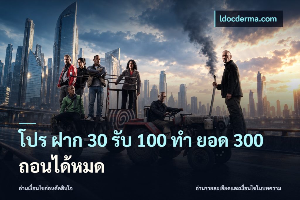 โปร ฝาก 30 รับ 100 ทํา ยอด 300 ถอนได้หมด